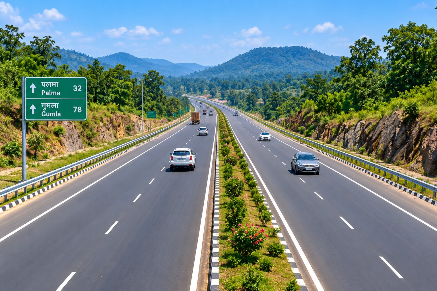 Palma-Gumla four-lane highway stretch opens to traffic in Jharkhand